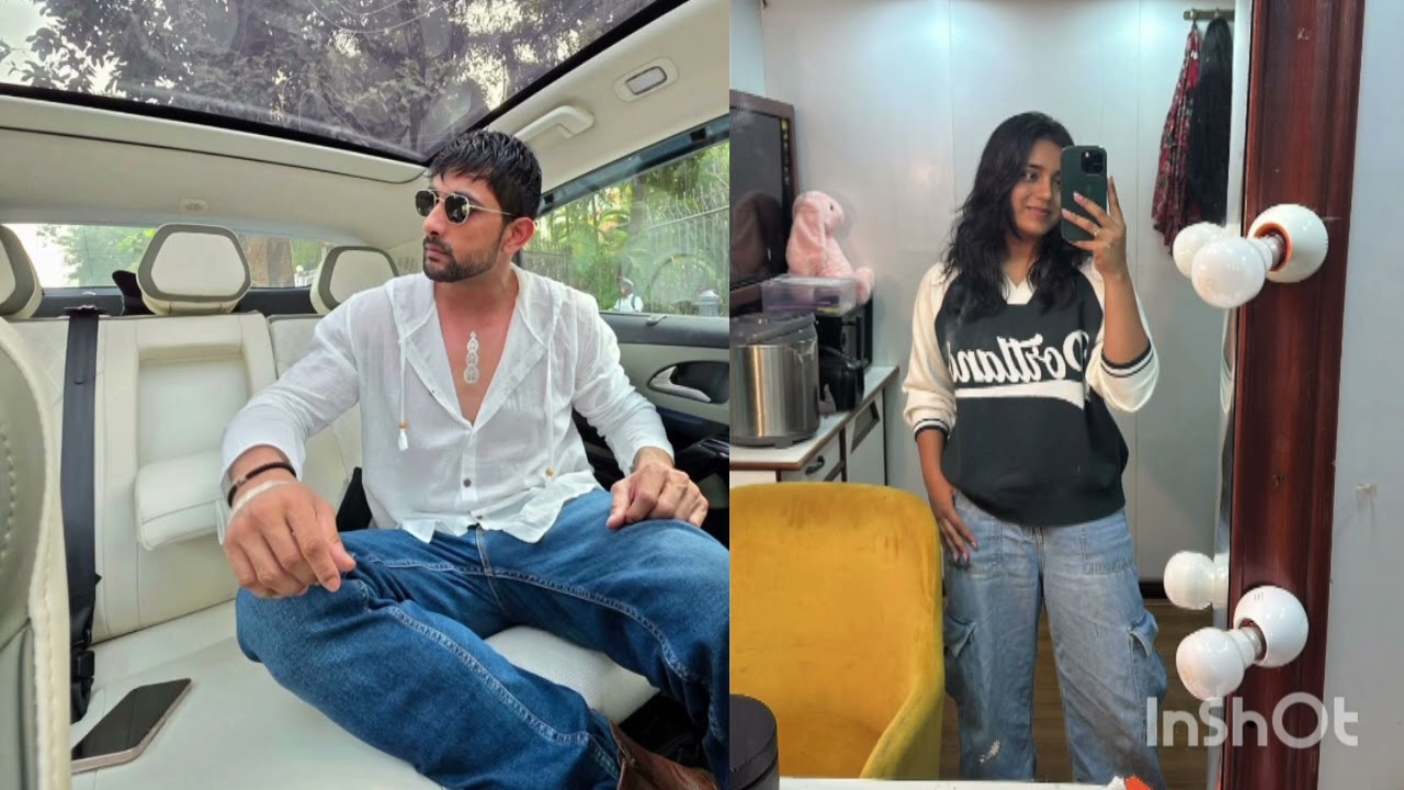 Fahmaan khan with his new look, Sumbul at set of isk #fahmaankhan #suman #sumbultouqeer 