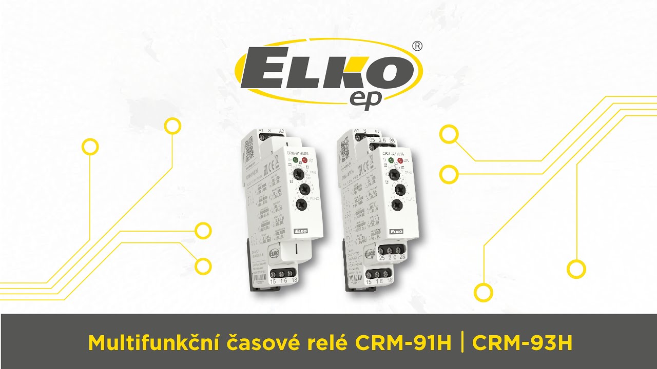 Dílna ELKO EP: Multifunkční časové relé CRM-91H/93H