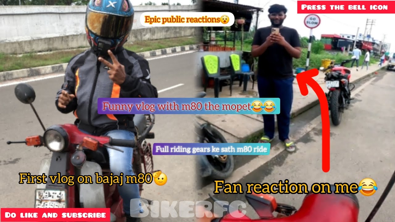 First time mt80 vlog|public reaction on m80😵| #bajaj #trending #viral #youtube #yt #vlog #subscribe 