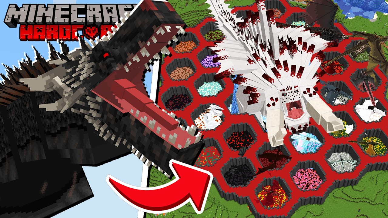 I TRAPPED EVERY DRAGONS In Minecraft