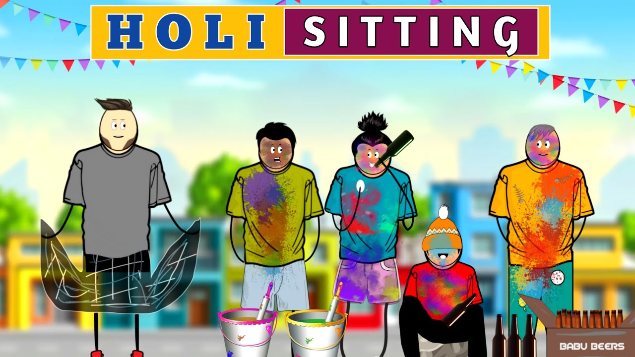 Holi Sitting 😜😂 | Babu nuvvena | Short content