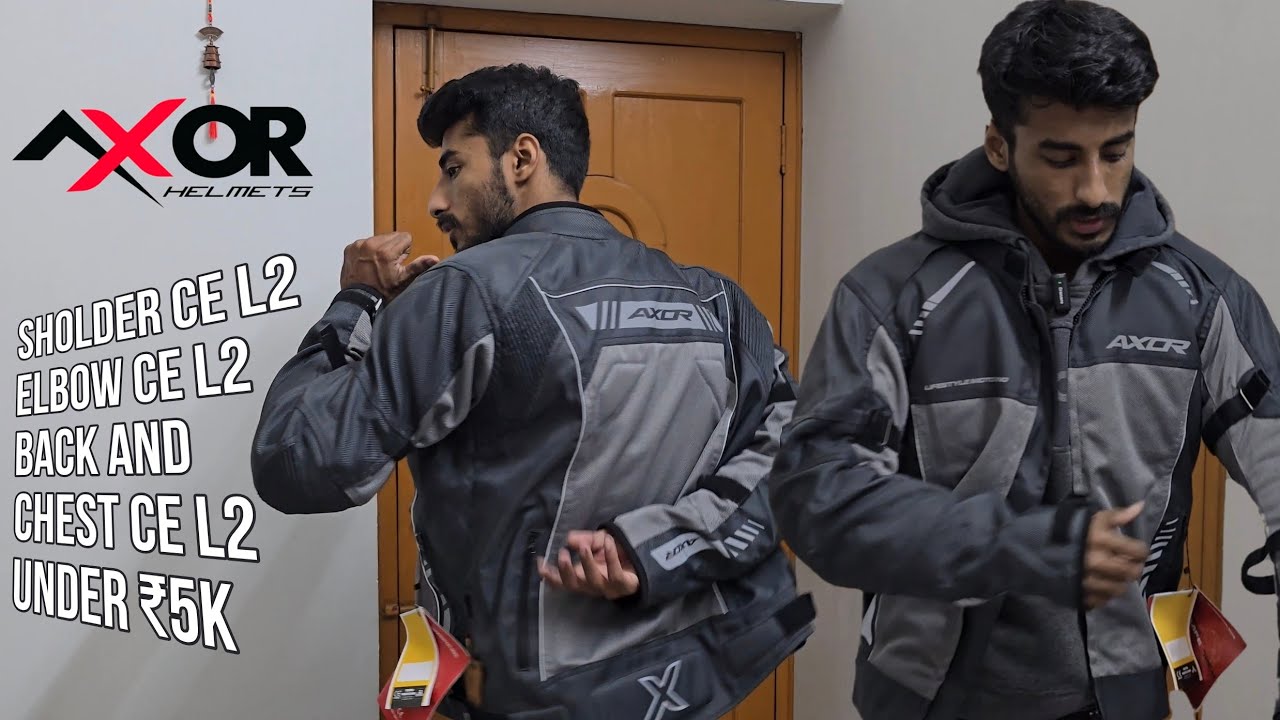 Axor Nimbuz Riding Jacket - All Around CE2 Protection at ₹4500 with (Free) Rain Liner