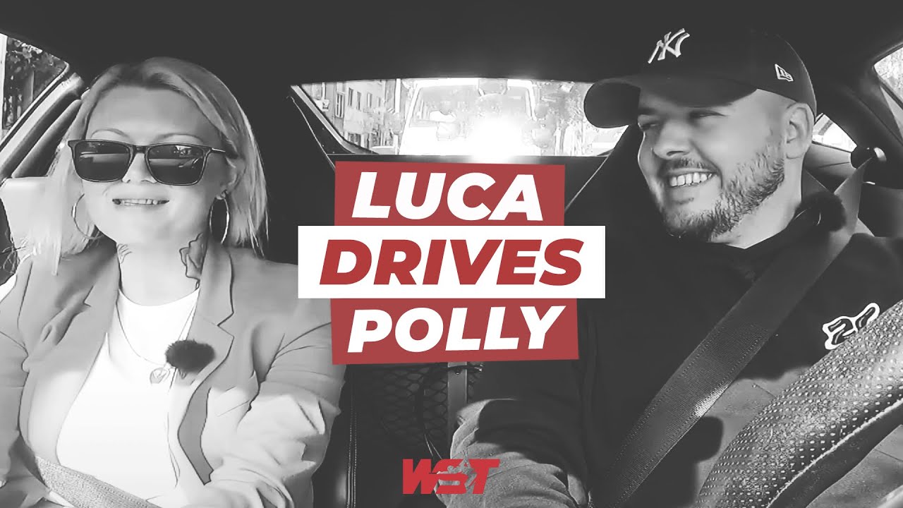 Luca Brecel Drives His New Ferrari With Polly James