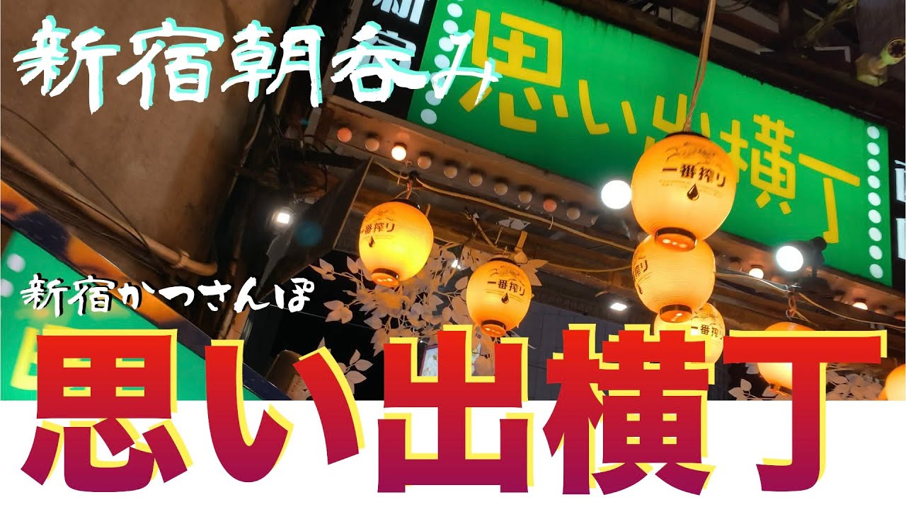 【新宿思い出横丁かつさんぽ】「岐阜屋」「鳥園」「もつ焼きウッチャン」3軒ハシゴ呑み食い from Shinjuku in JAPAN