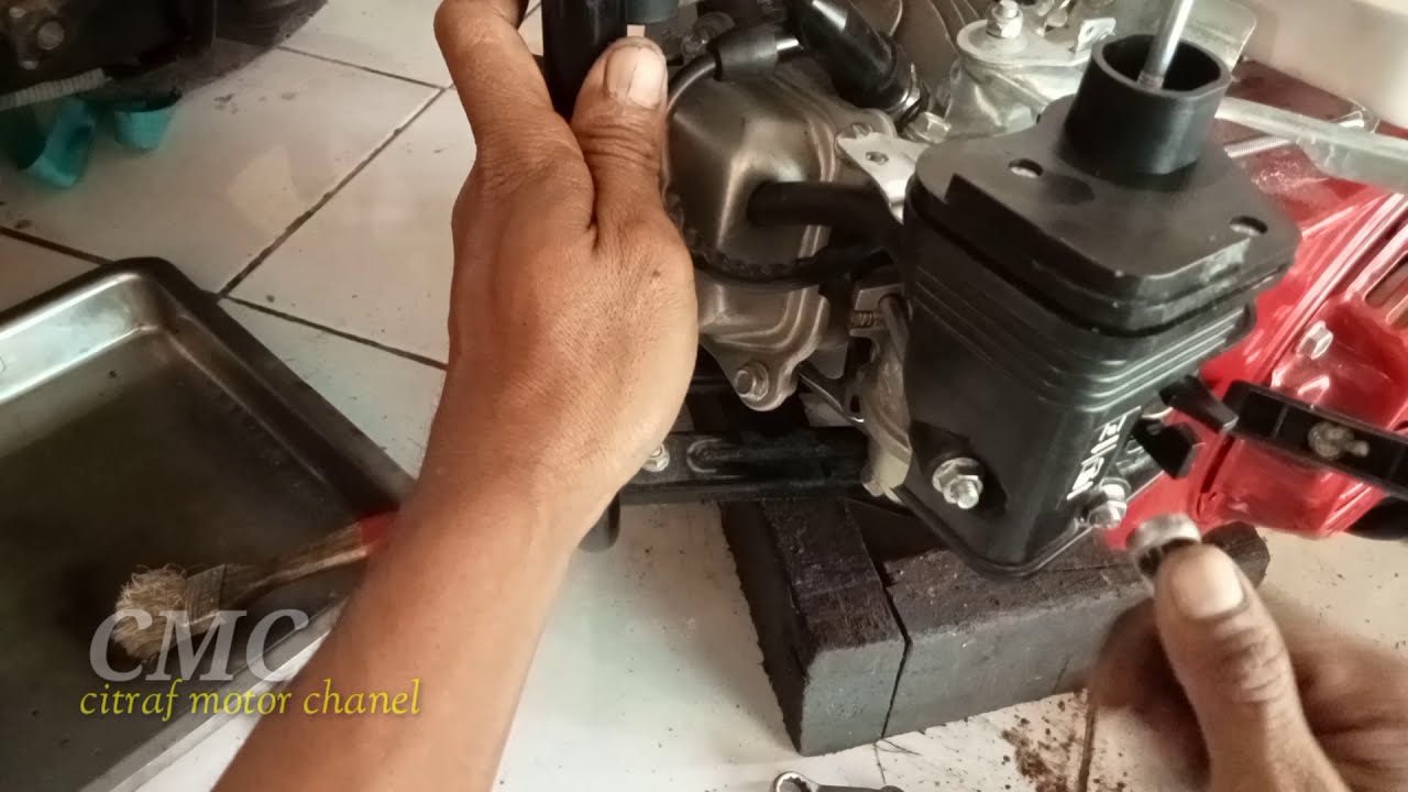 full cara servis karburator mesin sedot air