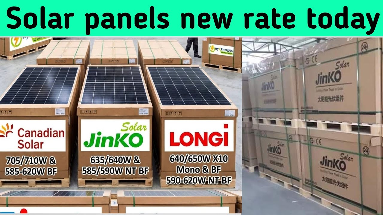 Longi,Jinko, Canadian Solar Panel New rate | Solar Panel updated Price in Pakistan 23 march 2026