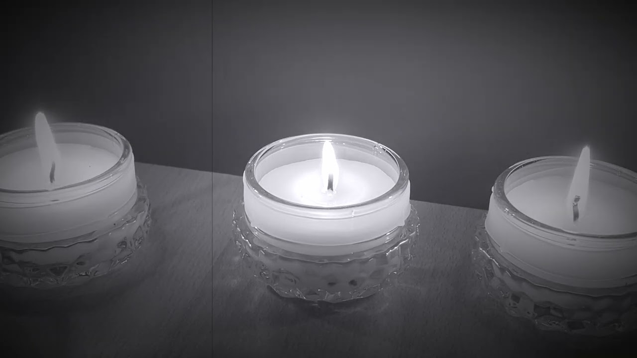 8 Hours Haunted Candle Ambience 👻 Antique Style Flames & Dark Air Sound