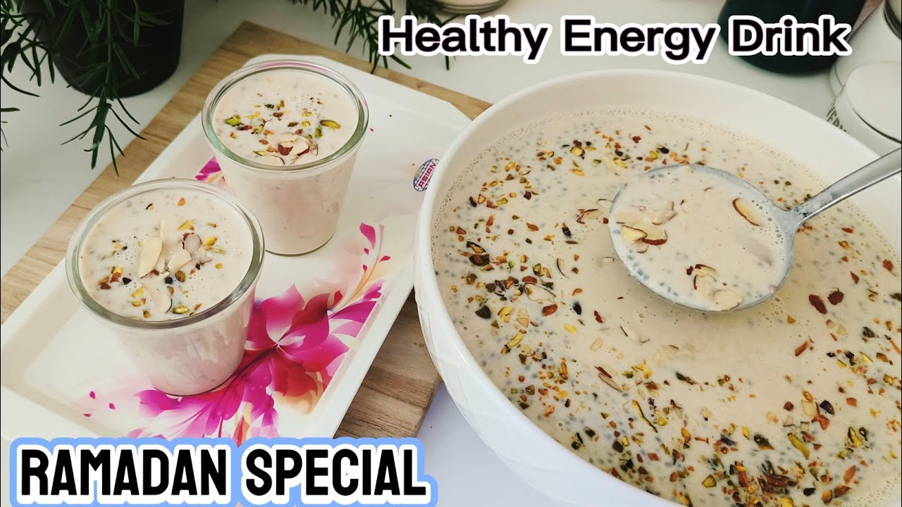 Ramadan Special Drink Recipe | Creamy Healthy & Refreshing Energy Drink for Iftar Dates & Almond