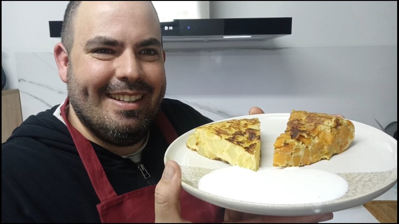 TORTILLA DE BONIATO Y TORTILLA DE PATATAS LAS DOS CON CEBOLLA CUAL MAS RICA