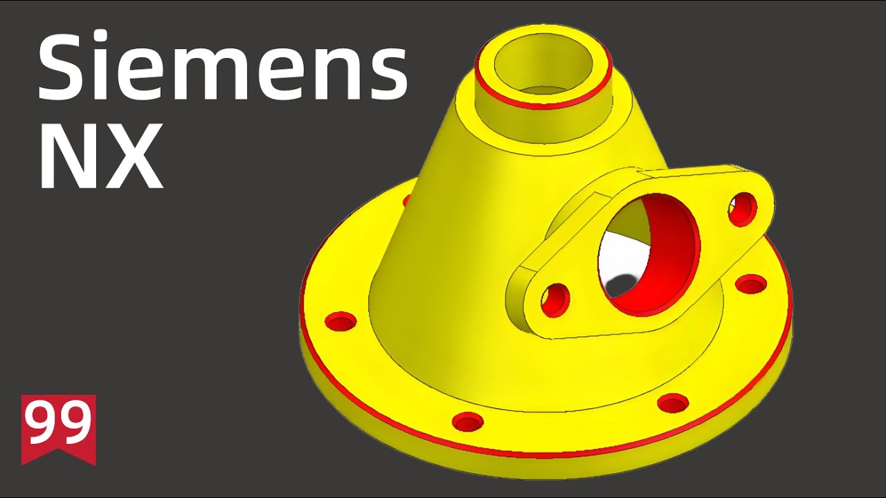 Siemens NX Tutorial for beginners,basic model exercise -99