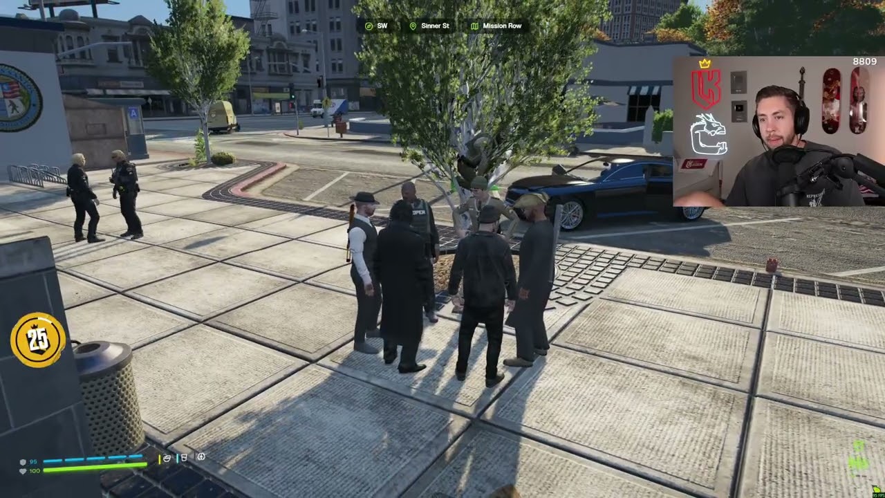 Chang Gang talks to Cops at the PD
