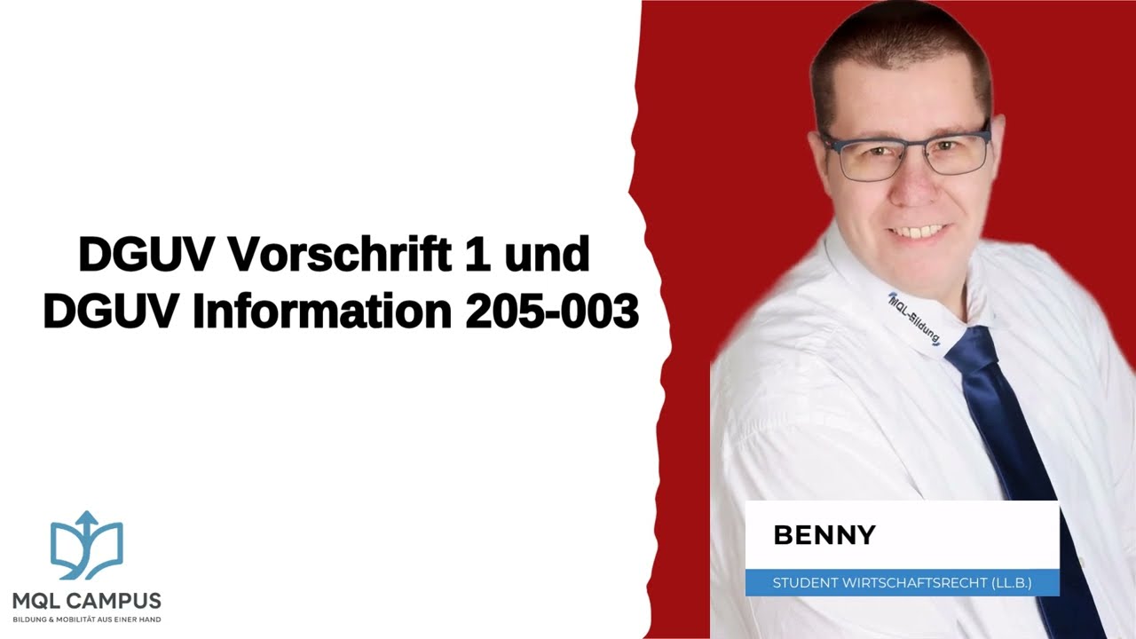 DGUV Vorschrift 1 und DGUV Information 205 003