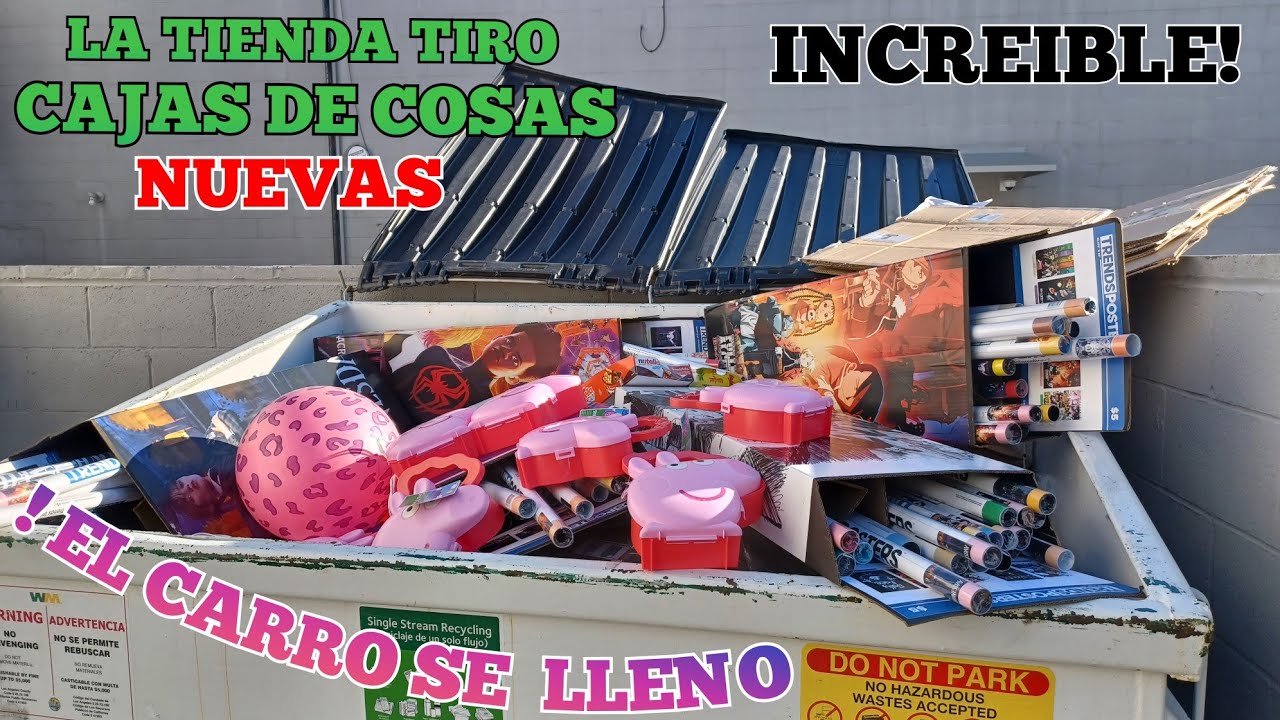 QUE SORPRENDENTE ! eran MUCHAS COSAS. no cabian en el CARRO. #loquetiranenusa #dumpsterdiving