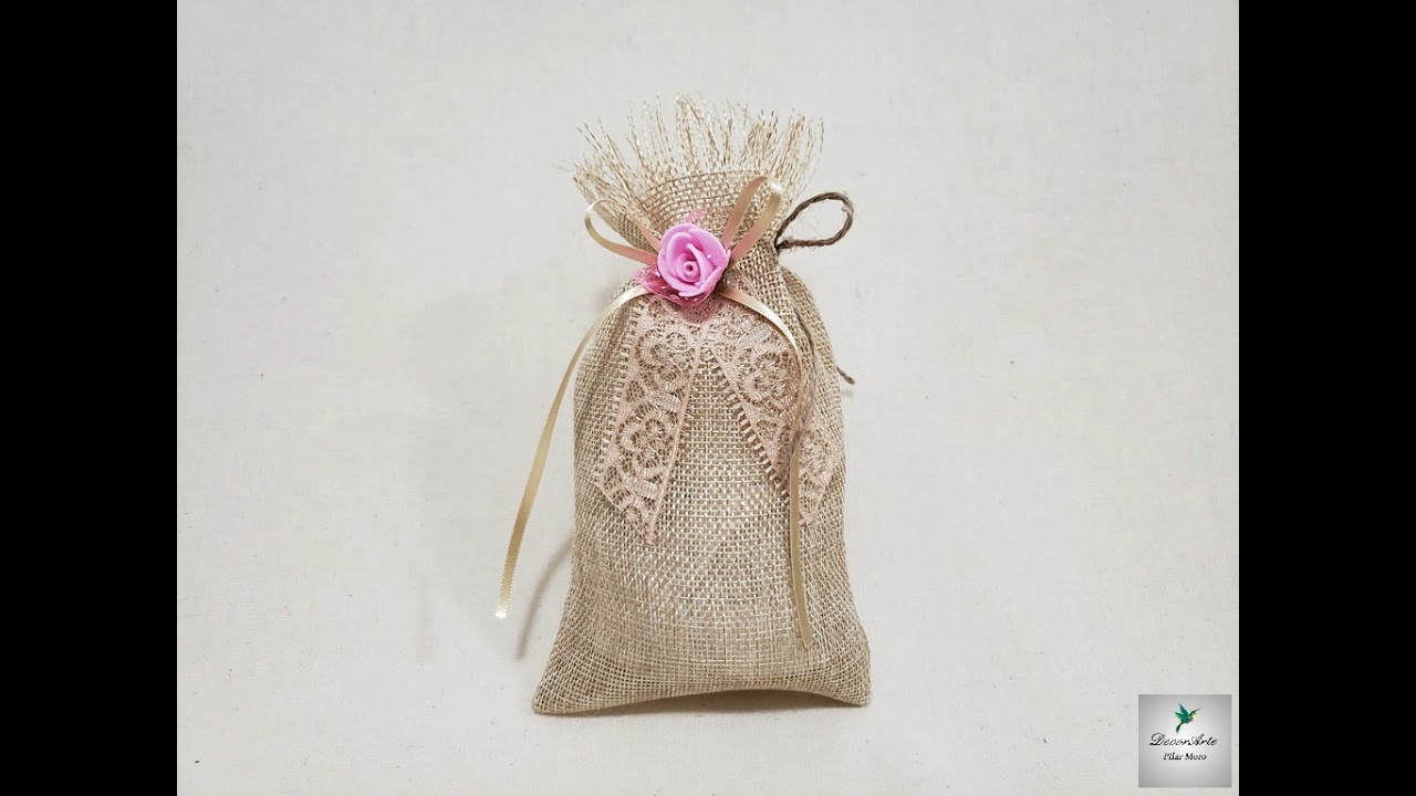 Cómo  hacer bolsitas de yute para eventos, Pilar Moro/DecorArte