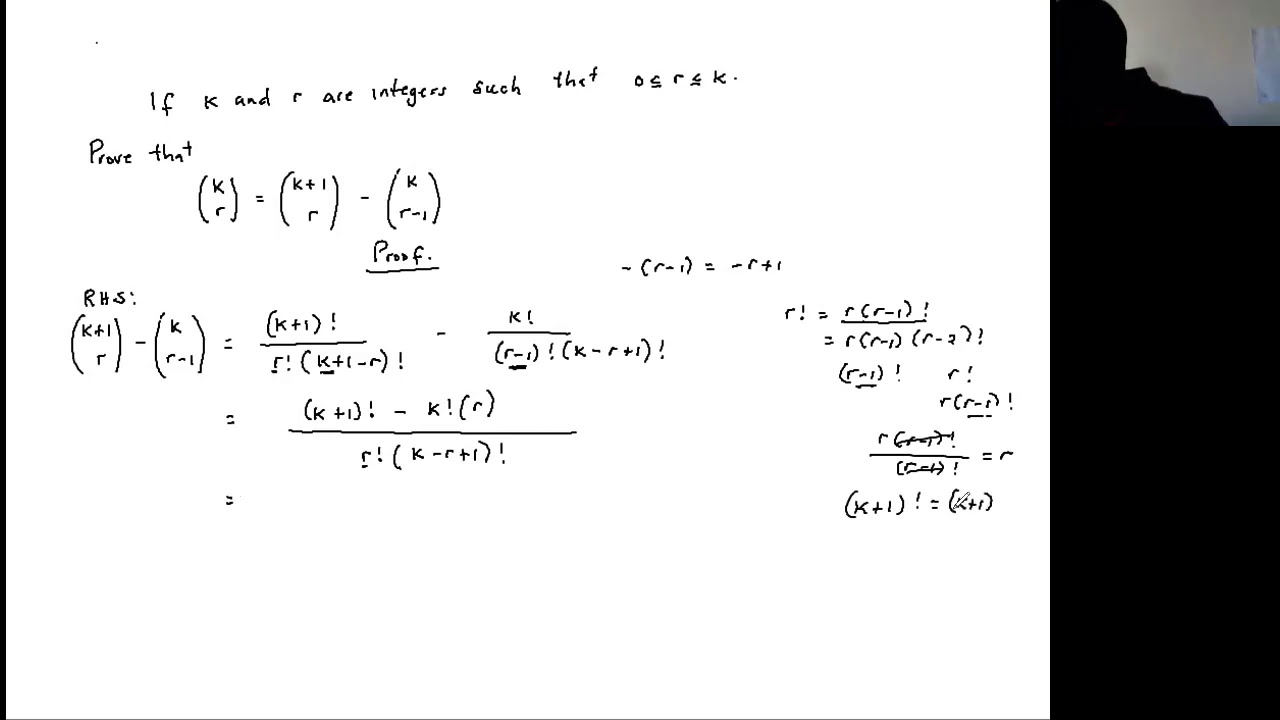 Proof of Binomial Identity
