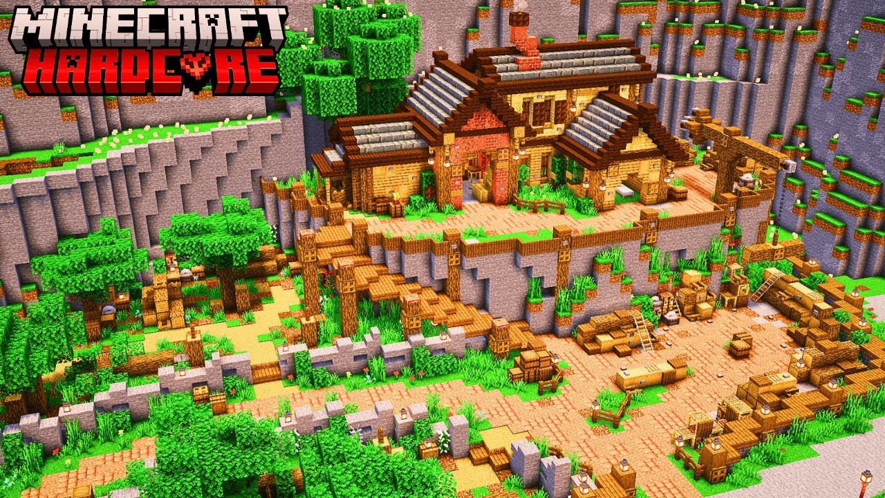 I Built a WOOD FACTORY in REAL Hardcore Minecraft