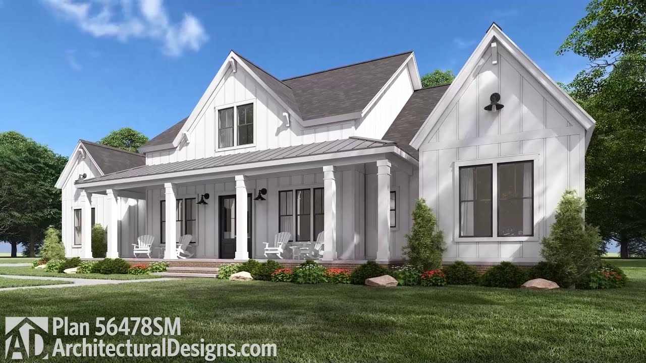 4-Bedroom Modern Farmhouse House Plan 56478SM Virtual Tour w/ Interior Walkthrough | 2400 Sq Ft