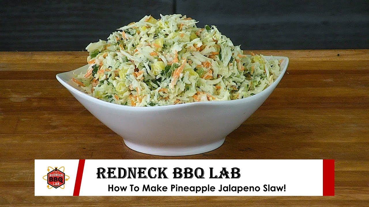 How To Make Grilled Pineapple Jalapeno Slaw!