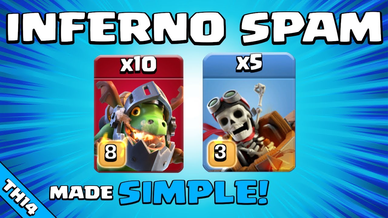INFERNO DRAGON SPAM = UNSTOPPABLE!!! TH14 Attack Strategy | Clash of Clans