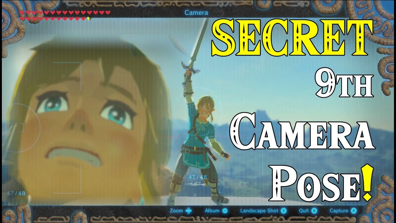 SECRET 9th Camera Pose! ..in an EPIC place! My favorite place in the game Zelda Breath of the Wild