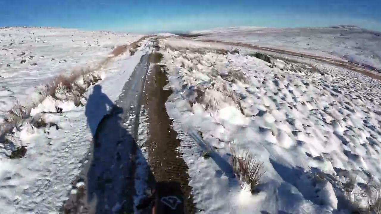 Salter fell in the snow, Enduro fun