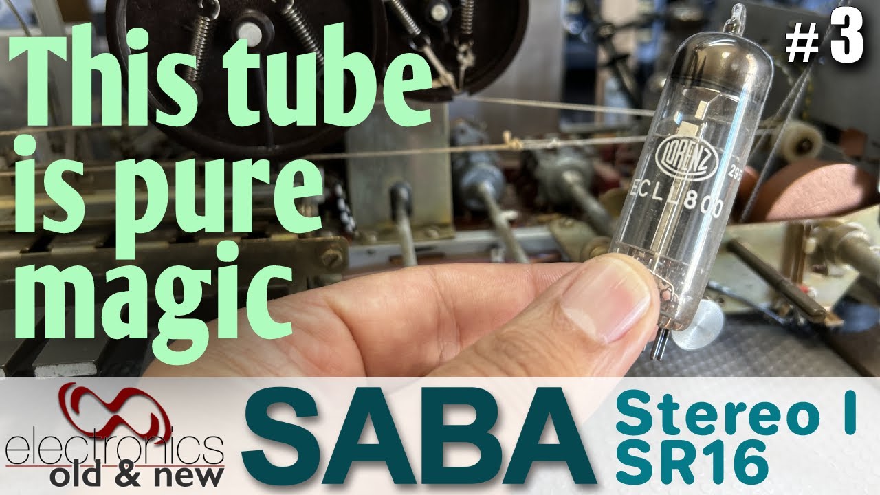 Откройте для себя мощь лампы ECLL800. SABA Stereo I — реставрация, часть 3 #pcbway#