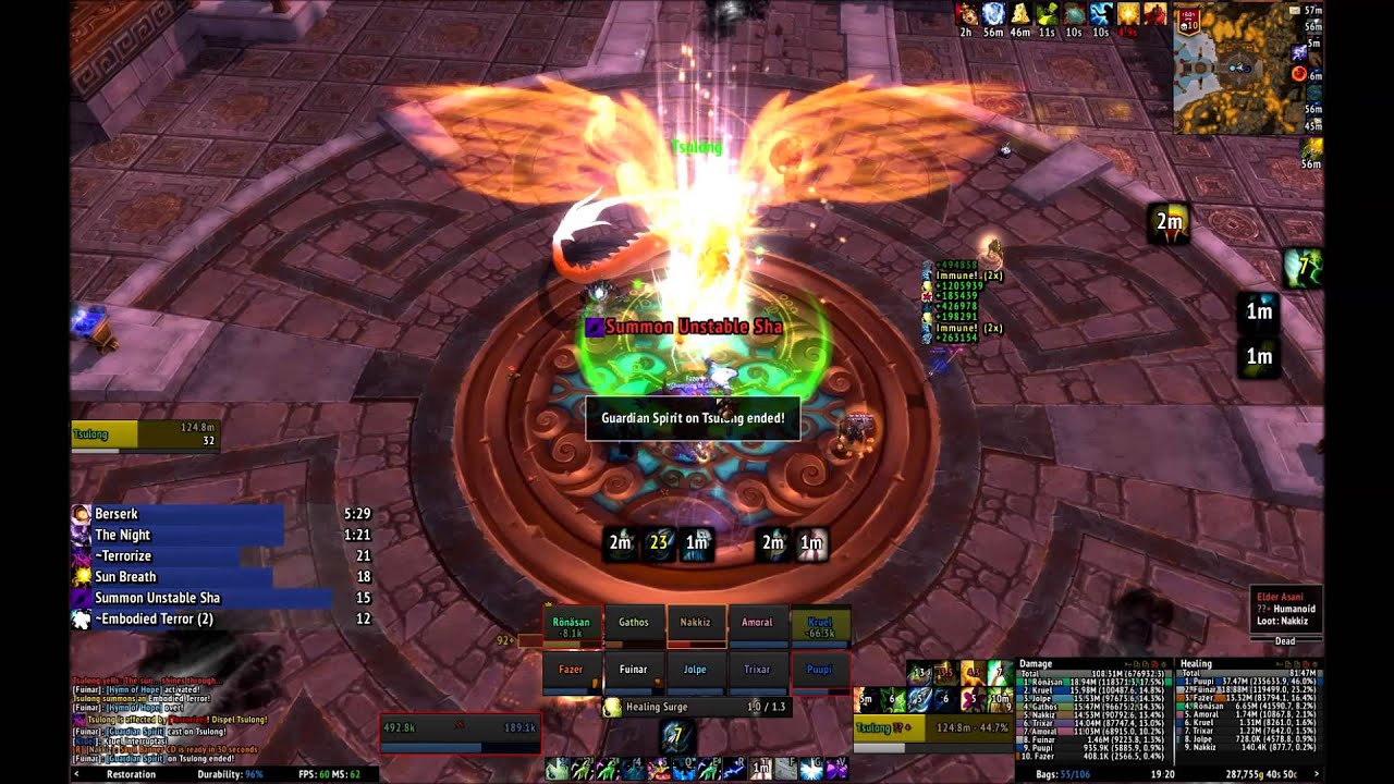 Gifu vs. Tsulong 10 man heroic resto shaman pov