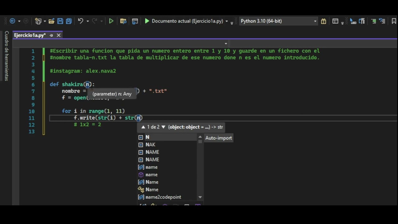 Ejercicio 1 - Ficheros - Programación en Python