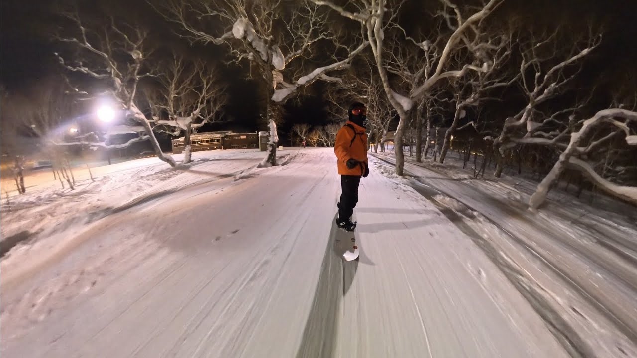 Niseko Mt.Resort Grand Hirafu, night snowboarding, 2026-02-17.