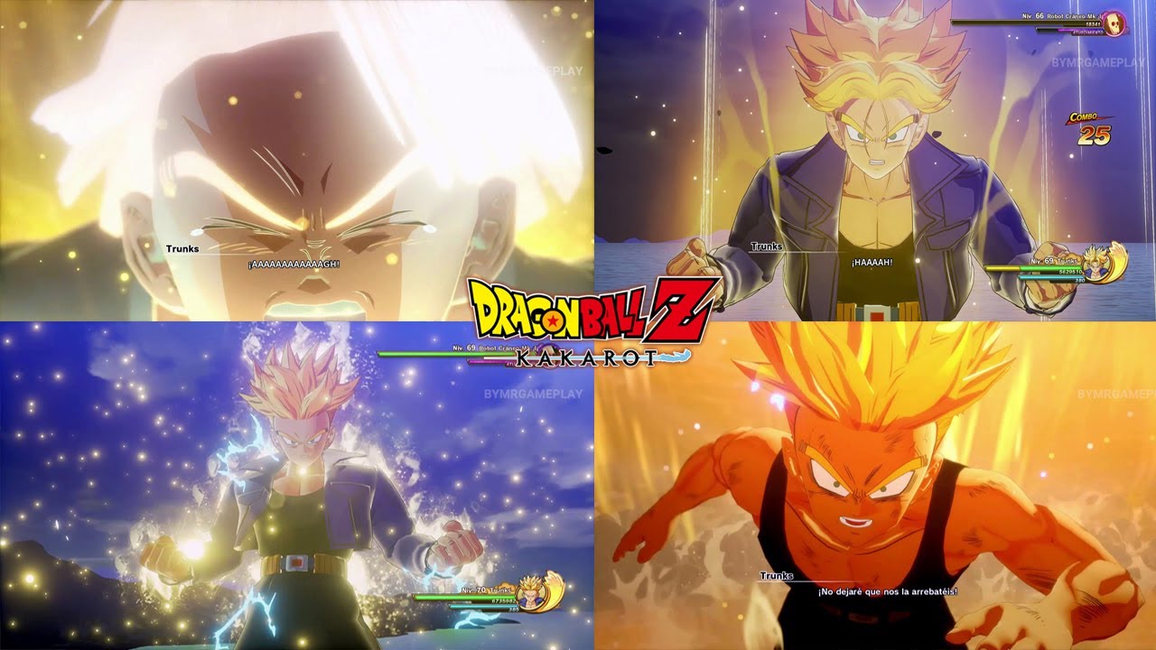 Todas las Transformaciones de Trunks en Dragon Ball Z Kakarot