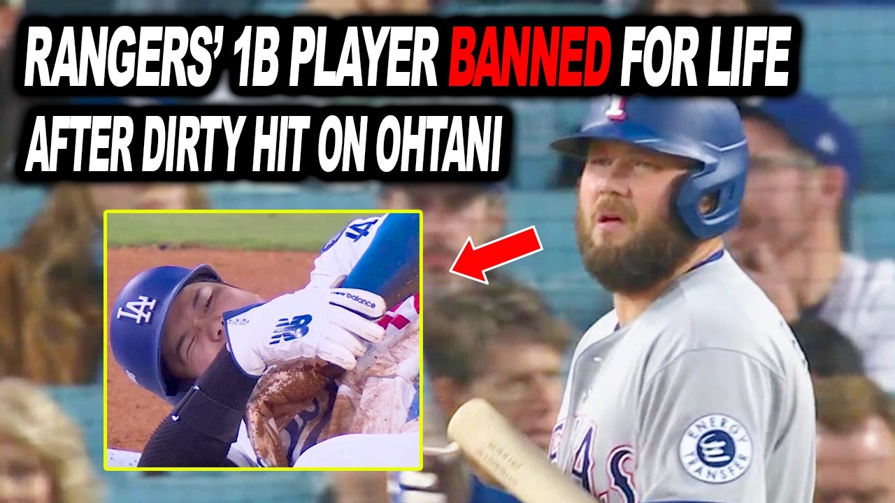 Rangers&rsquo; 1B Star Permanently Banned After Dirty Hit on Ohtani! Ohtani Issues Stunning Statement