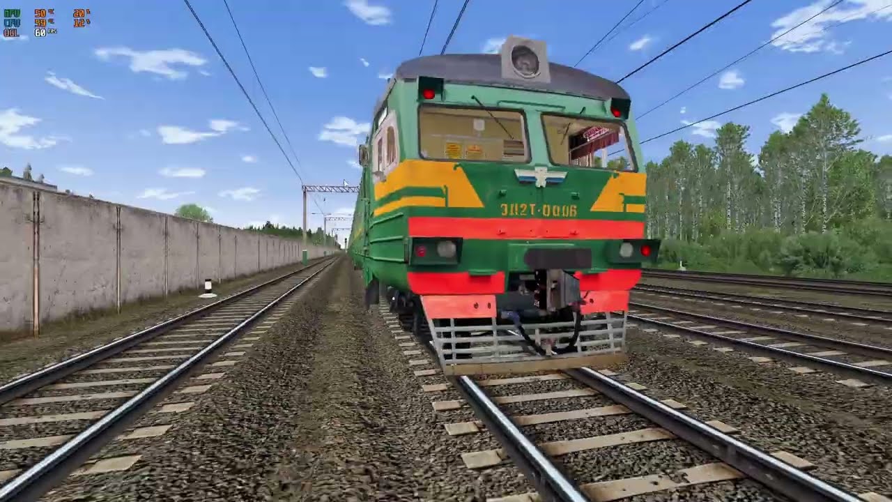 ЭД2Т 006 в ртс ( катаюсь по карте чернышевск )