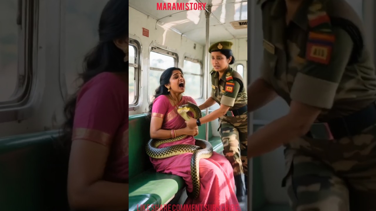 A bus save a army girl power hindi story 