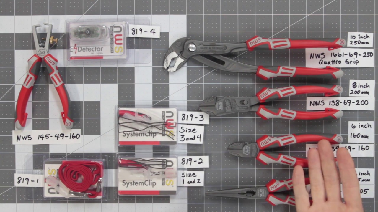 NWS SystemClip pliers accessory product line overview and review.  Springs for German piers.