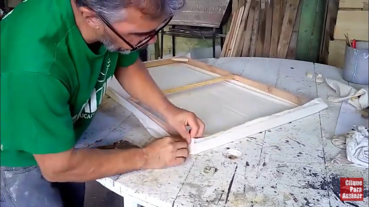 Como fazer  tela para pintura artistica com pallet (reciclagem de palete)
