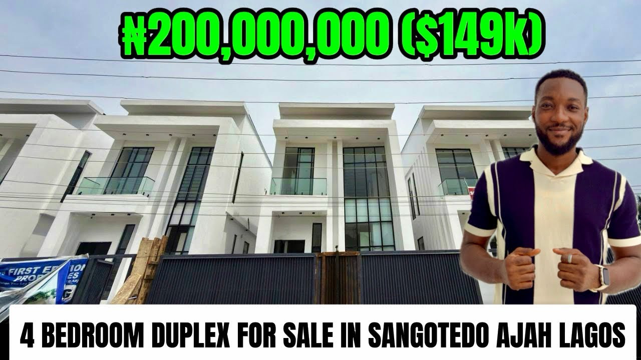 Inside a ₦200,000,000 ($149) 4 Bedroom fully Detached Duplex For Sale In Sangotedo Lagos