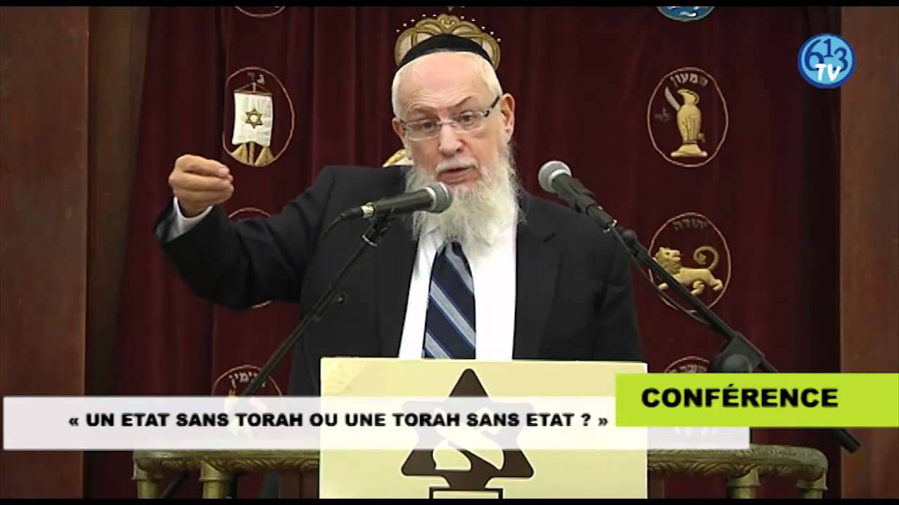 Conférence du Rav Yossef Haïm Sitruk Chlita: un Etat sans Torah ou une Torah sans Etat? - 613TV