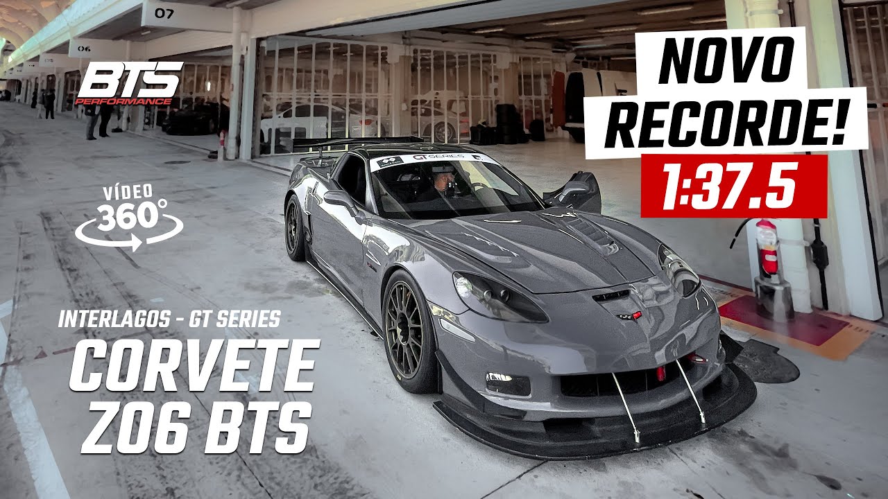 Novo Recorde do Corvette BTS em Interlagos: 1:37.5 - Onboard 360º