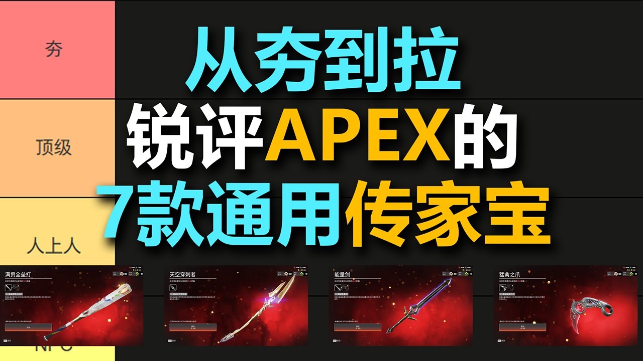 非常拉胯的天空穿刺者！持握动作有点唐！从夯到拉锐评APEX7款通用传家宝！