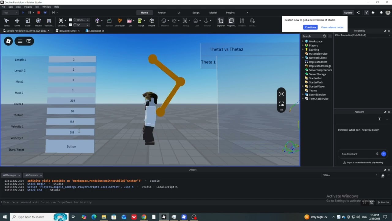 Double Pendulum | Roblox