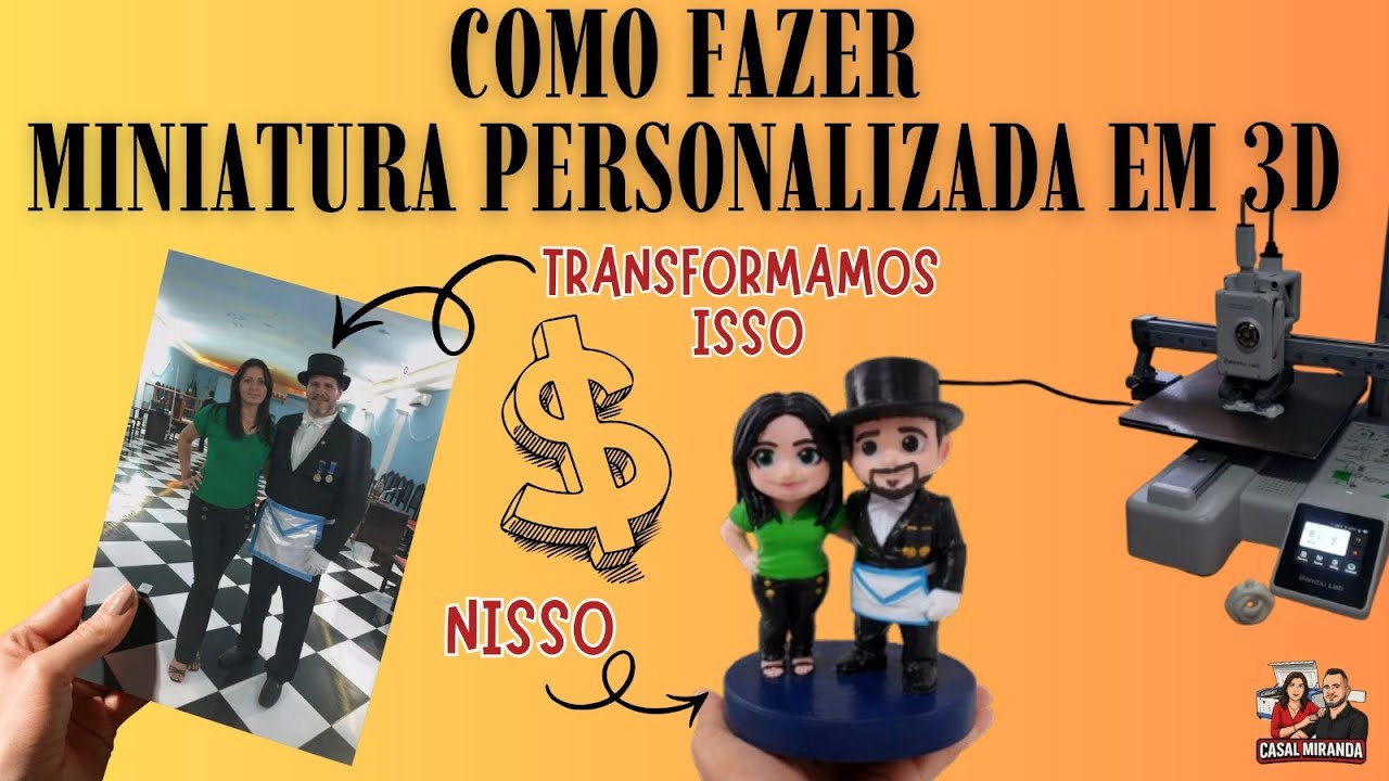 Impressão 3D - Como fazer MINIATURA PERSONALIZADA em 3D - Passo a Passo