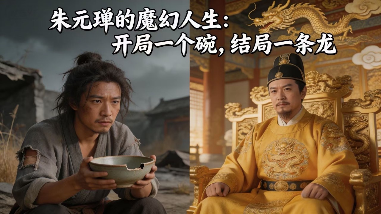 一口气看完朱元璋的魔幻人生：开局一个碗，结局一条龙#朱元璋 #历史 #国学智慧 #明朝历史