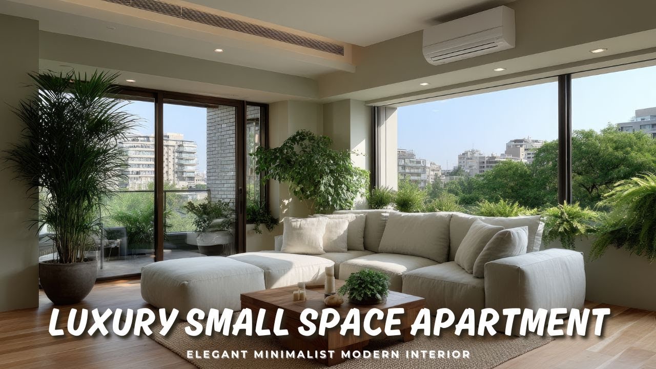 Luxury Small Space Apartment | Elegant Minimalist Modern Interior
