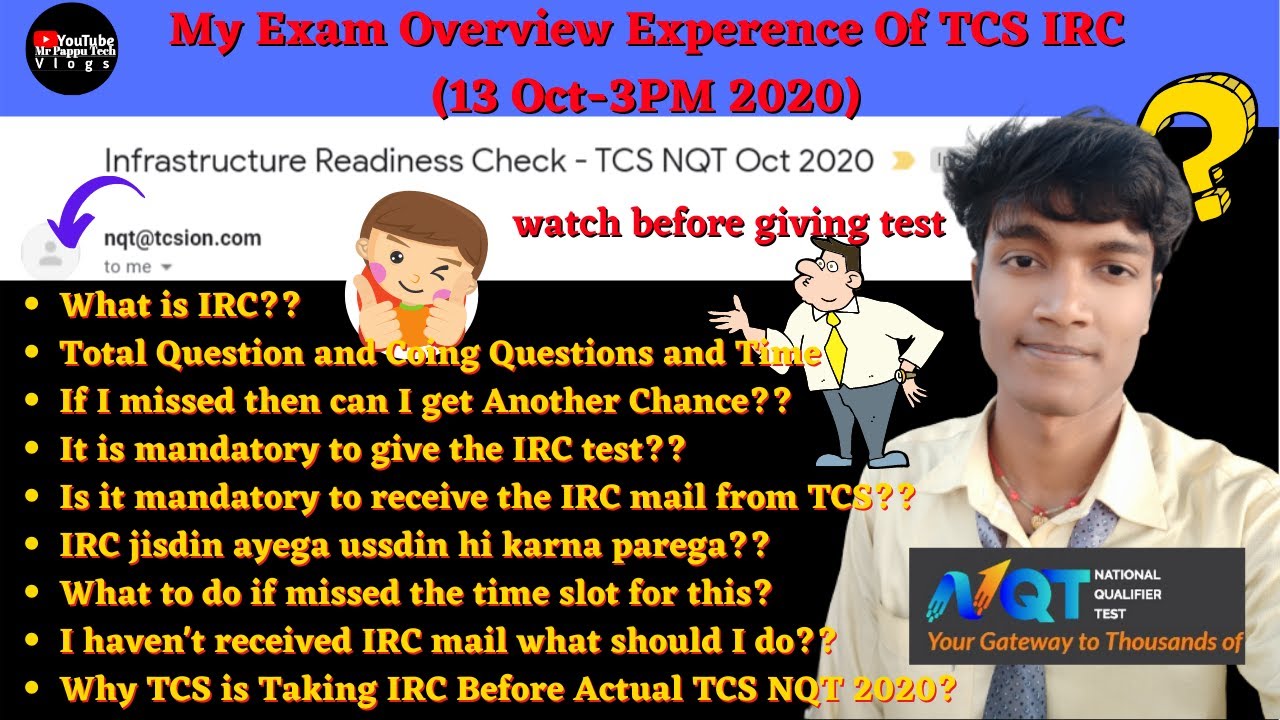 Part-1: My Experience of Giving Infrastructure Readiness Check - TCS NQT 13-Oct 2020 | Watch Before😎