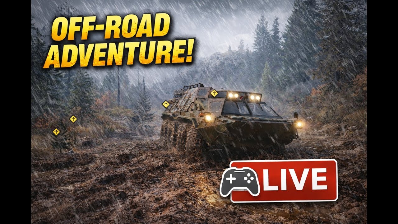 🔴 LIVE | EXTREME Mud Road Challenge 🎮 | Black River Michigan USA Map | SnowRunner