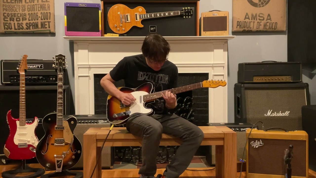 2022 Fender Custom Shop 1960 Telecaster Custom Heavy Relic 3 Tone Sunburst with Tyler 20-20 Amp