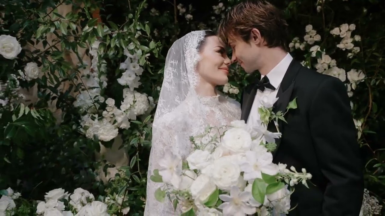 'The Garden Room' Romantic White Roses & Green Foliage Wedding Inspiration on Love My Dress