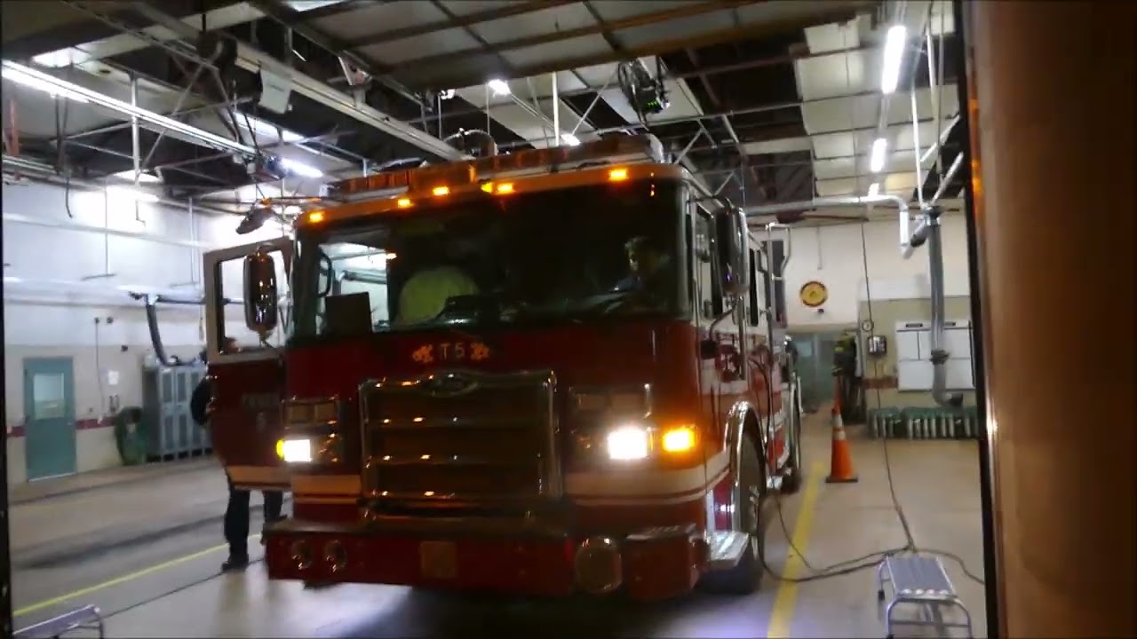 Baltimore City FD Truck 5 gets toned out for an MVA