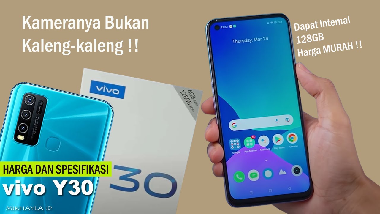vivo Y30 Harga dan Spesifikasi – Sekarang Udah Murah Kamera Tetap MANTUL Dapat Internal 128GB