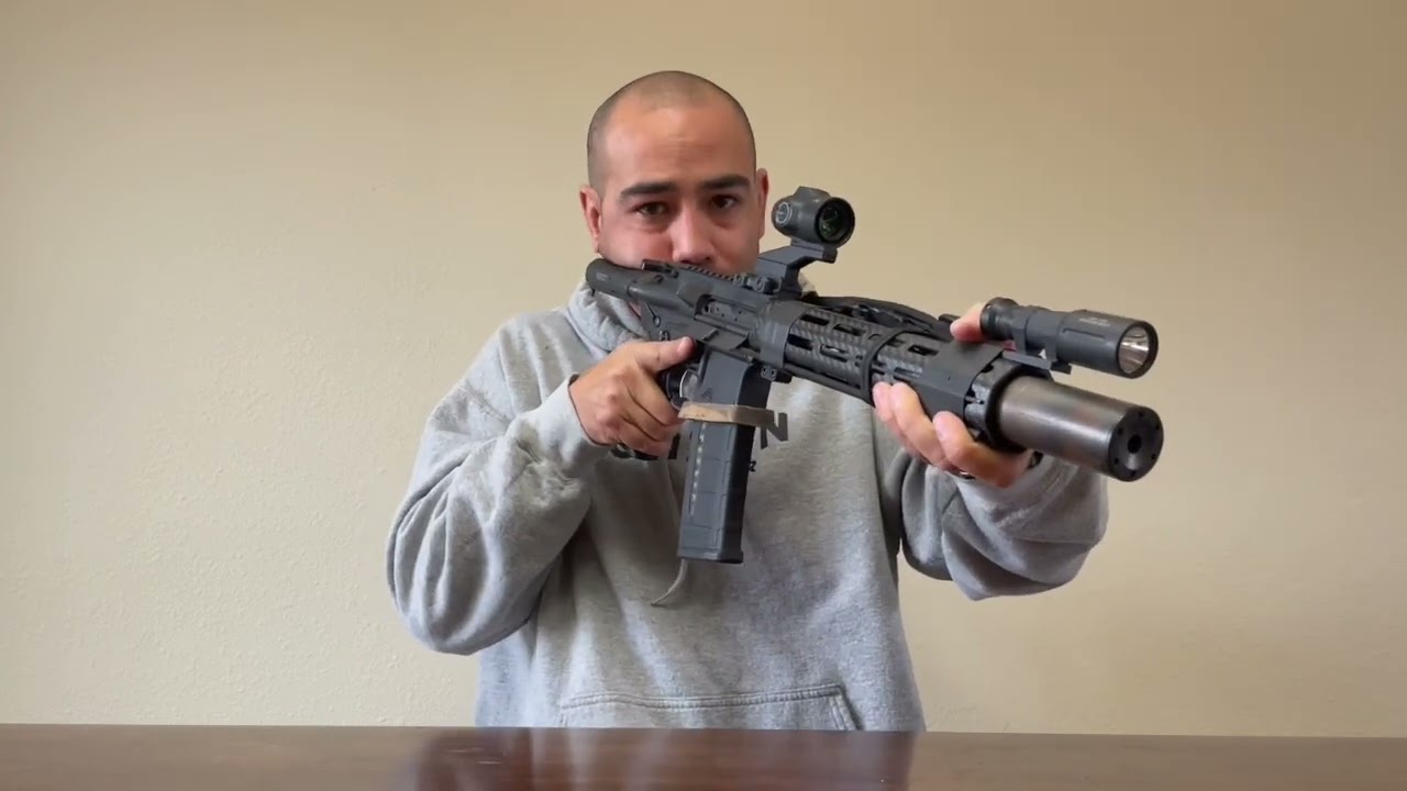 AR15 PDW Cheek Pistol Build.